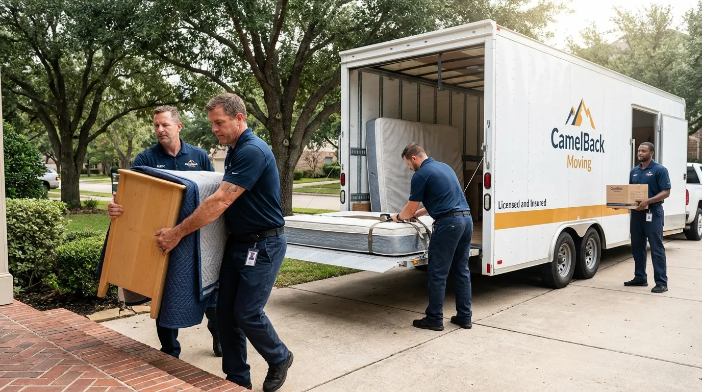 Crew loading residential truck for cross-state move from Hardwick, MA
